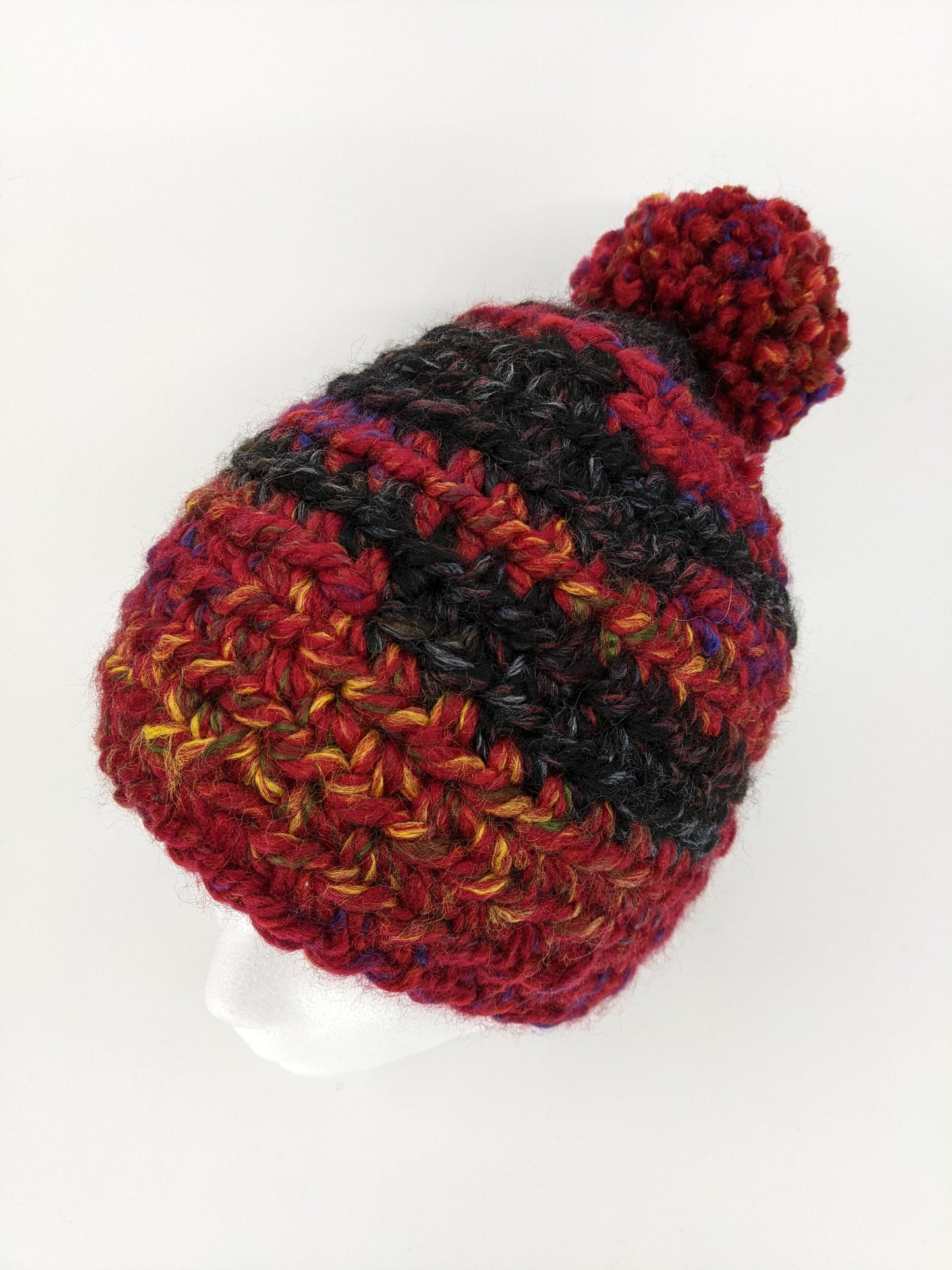 Crochet Peppermint Hat | Men's and Women's Unisex Hat | Finished