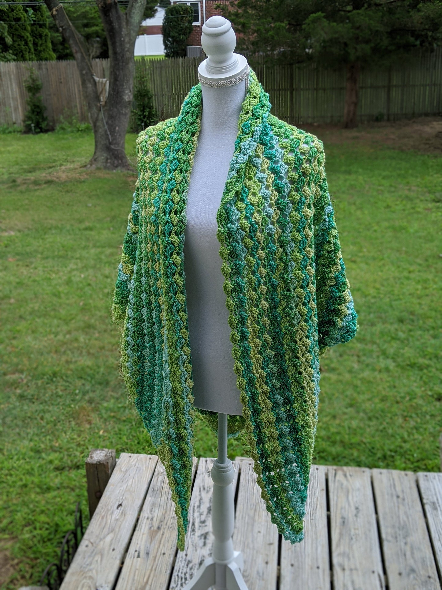 Crochet Summertime Shawl, Starlette Shawl, Springtime Shawl