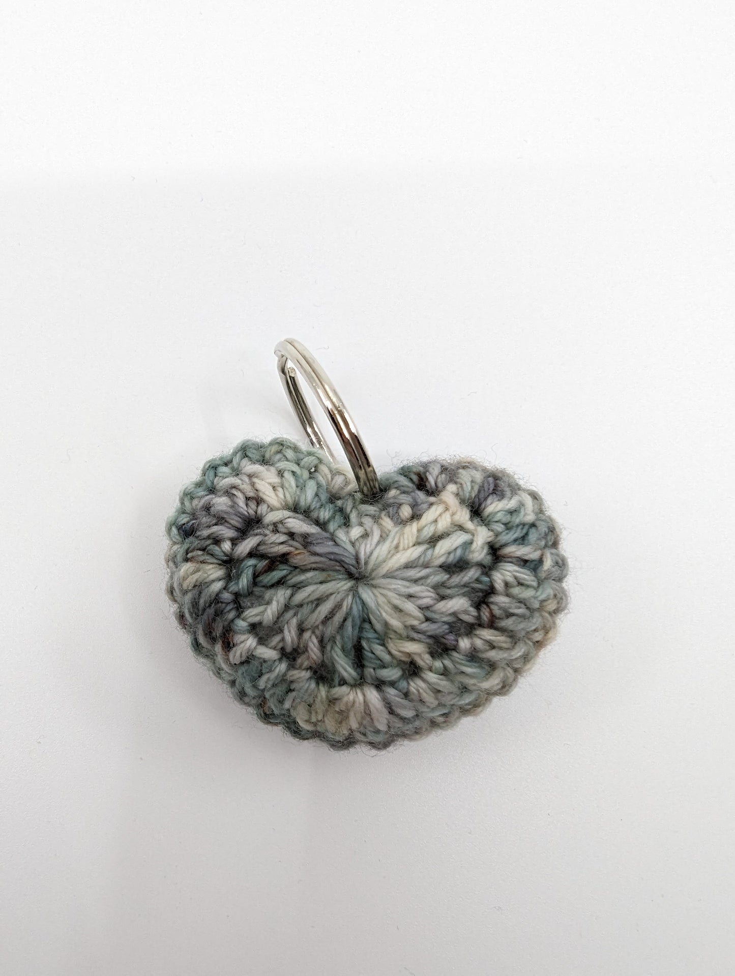 Crochet Heart Keychain