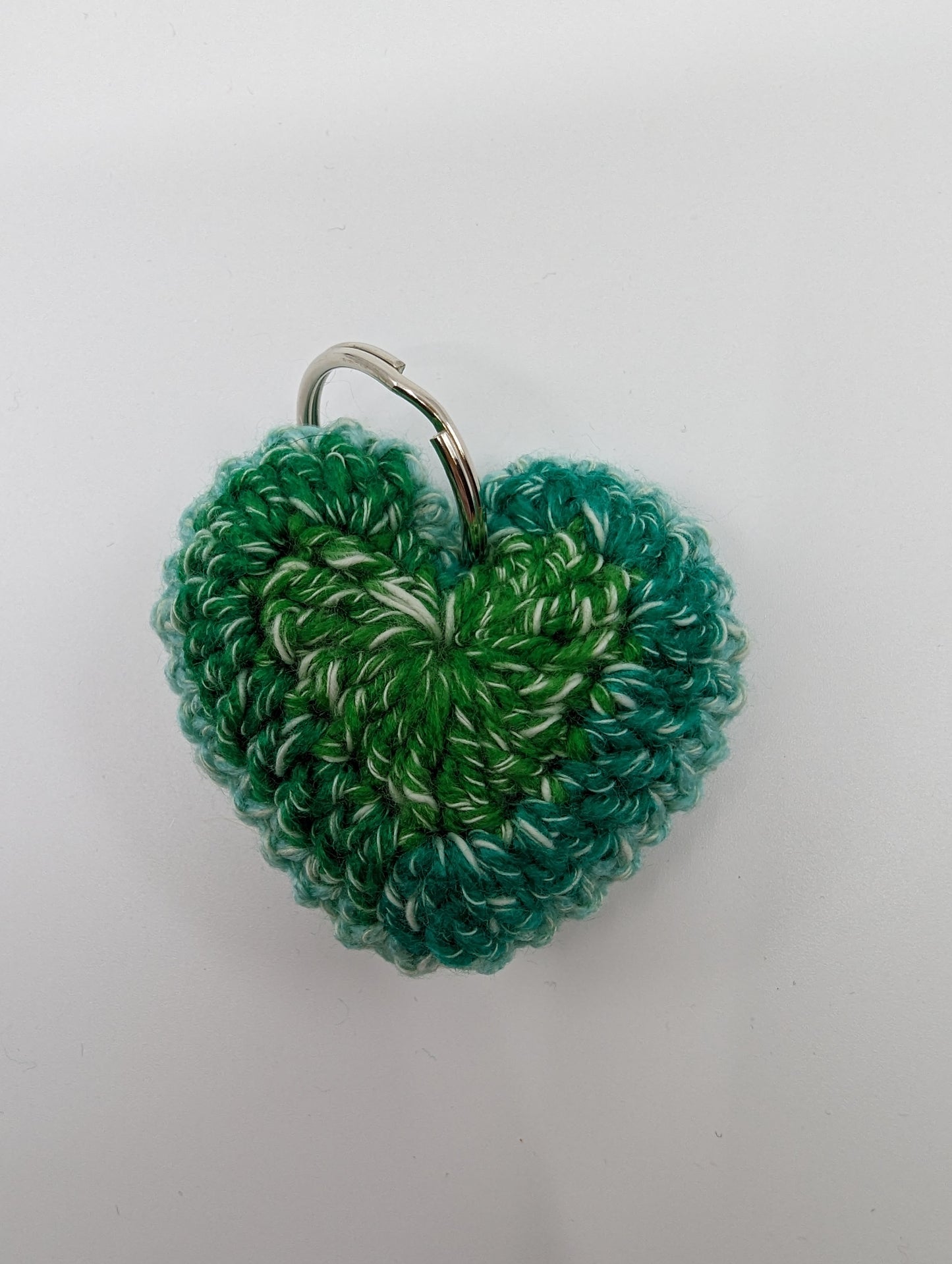 Crochet Heart Keychain