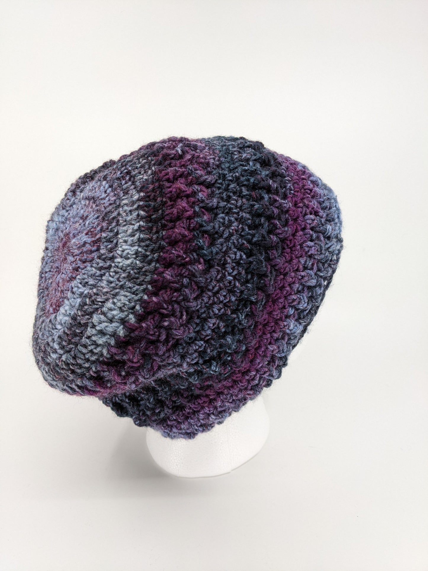 Crochet Stepping Beanie | Men's and Women's Unisex Hat | Finished