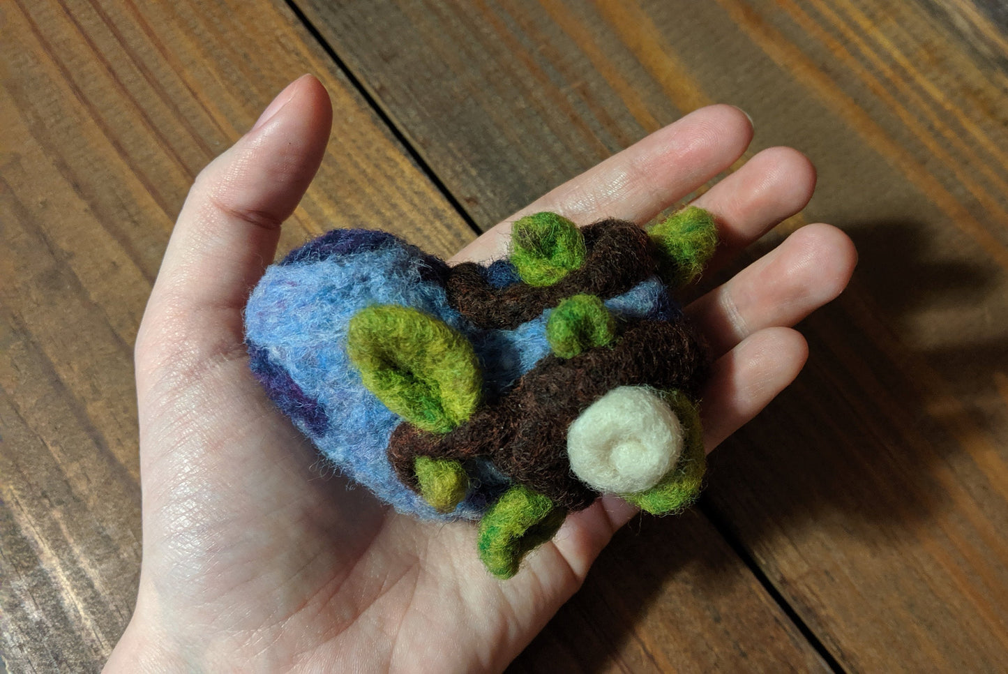 Growing Love Felt Heart
