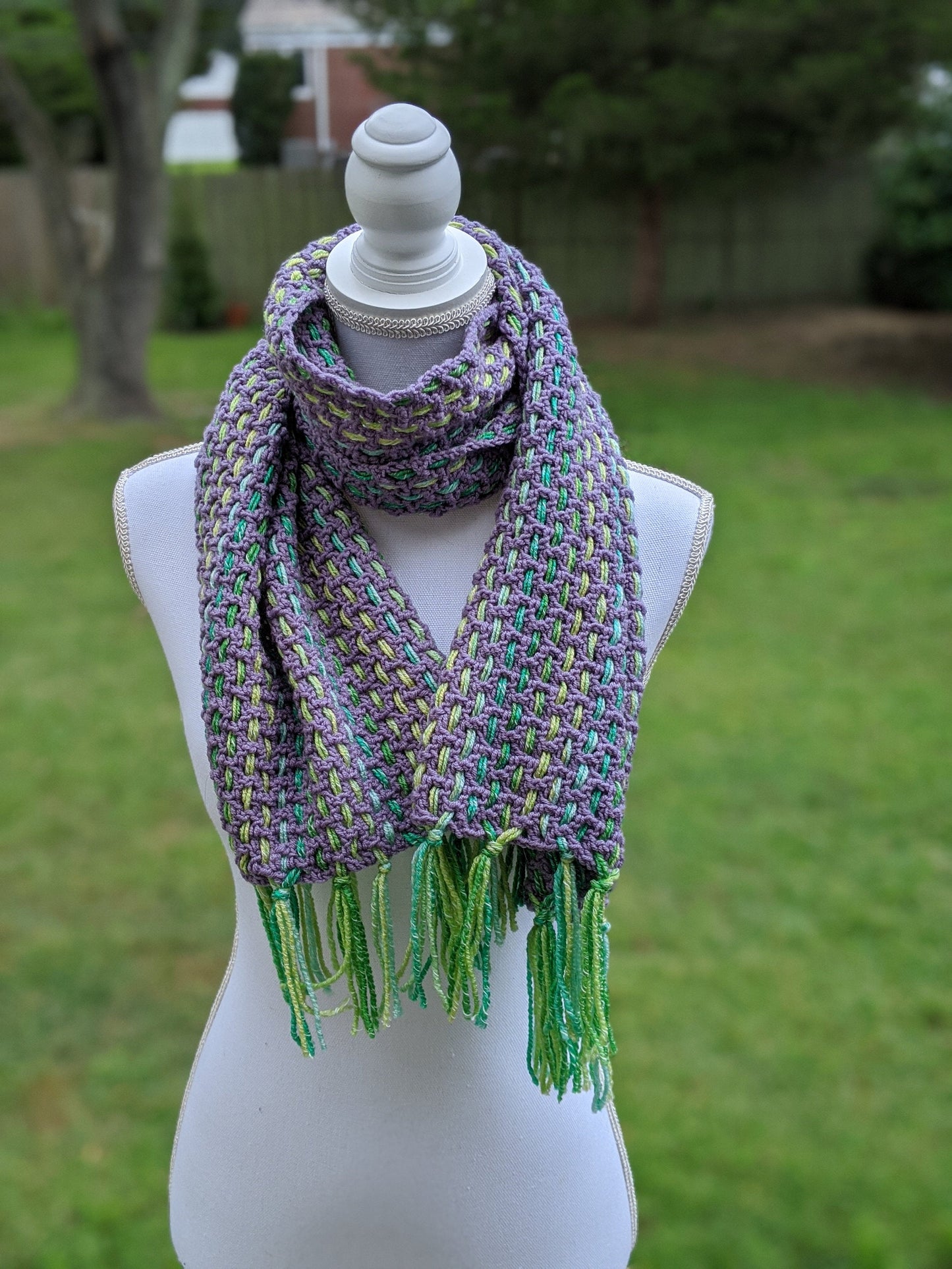 Crochet Woven Scarf