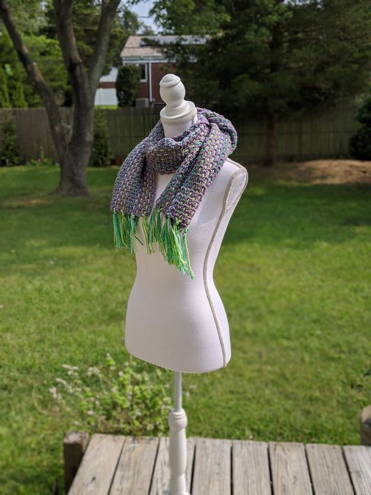 Crochet Woven Scarf