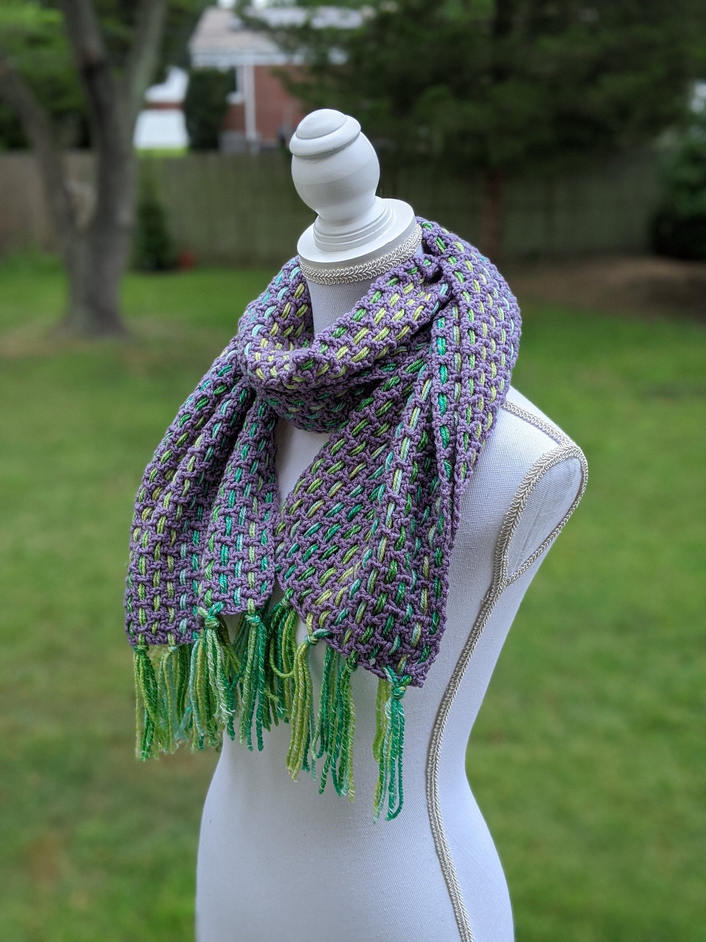 Crochet Woven Scarf