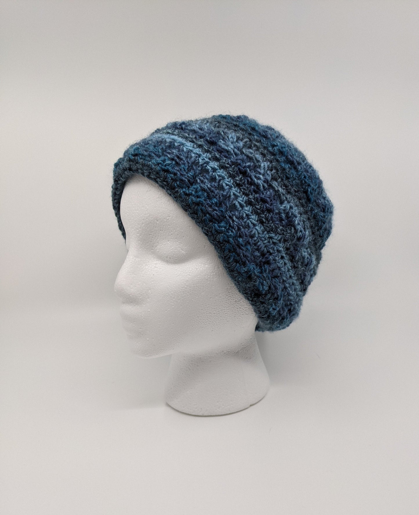 Crochet Stepping Beanie | Men's and Women's Unisex Hat | Finished