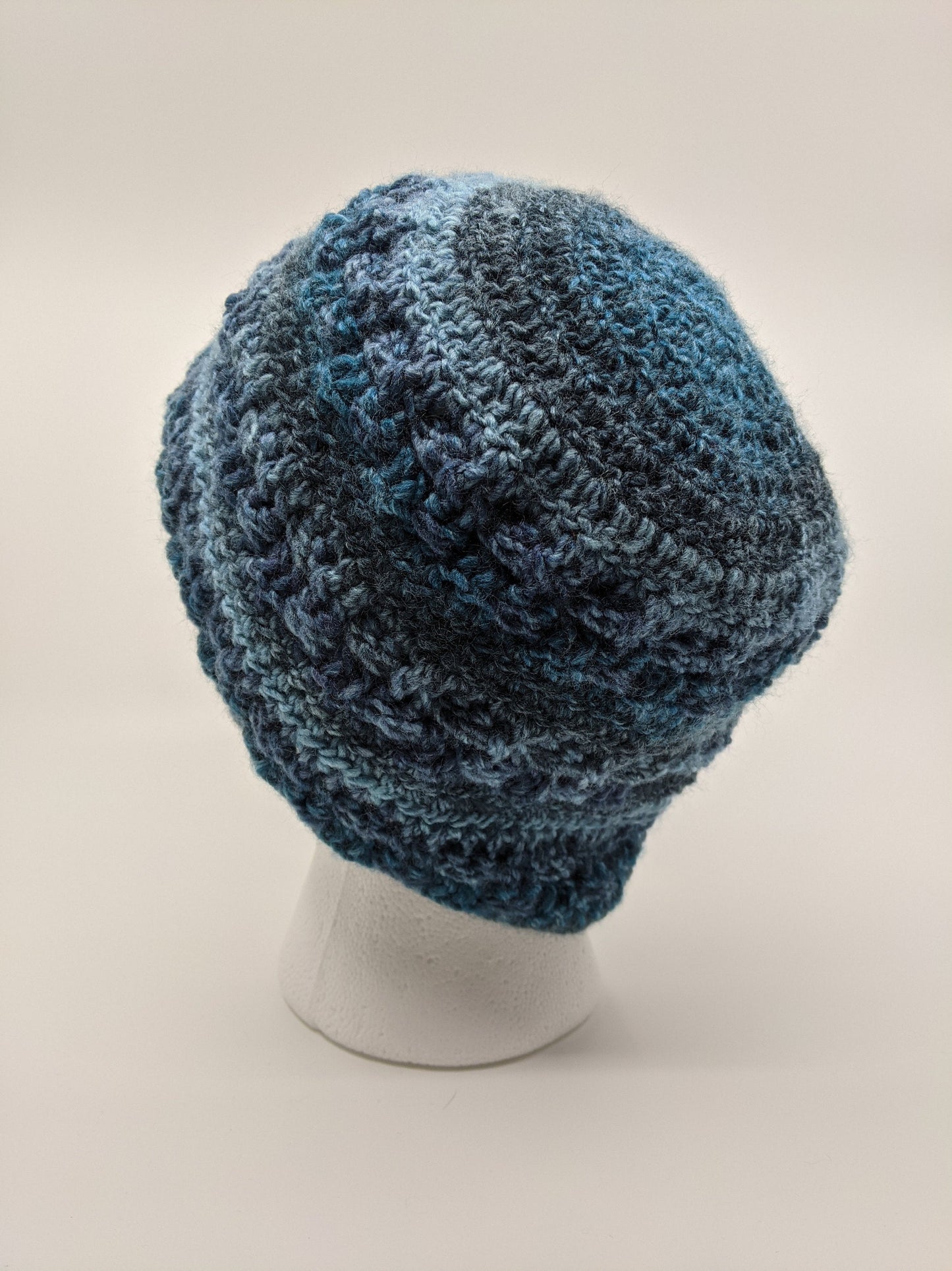 Crochet Stepping Beanie | Men's and Women's Unisex Hat | Finished