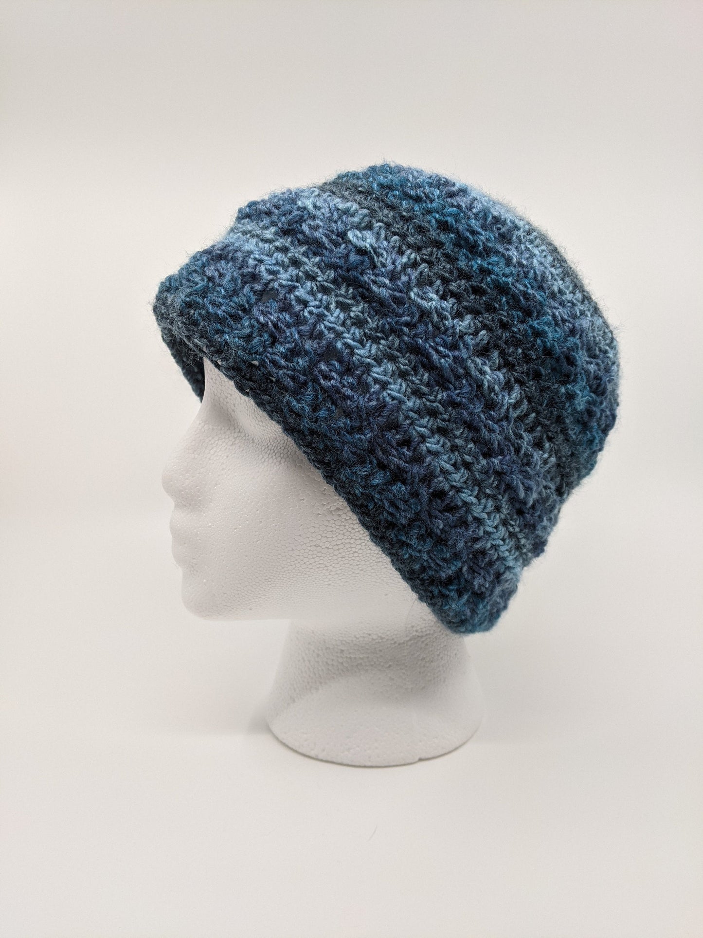 Crochet Stepping Beanie | Men's and Women's Unisex Hat | Finished