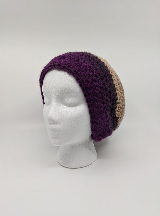 Crochet Scrappy Slouchy hat | Women's Hat | Finished